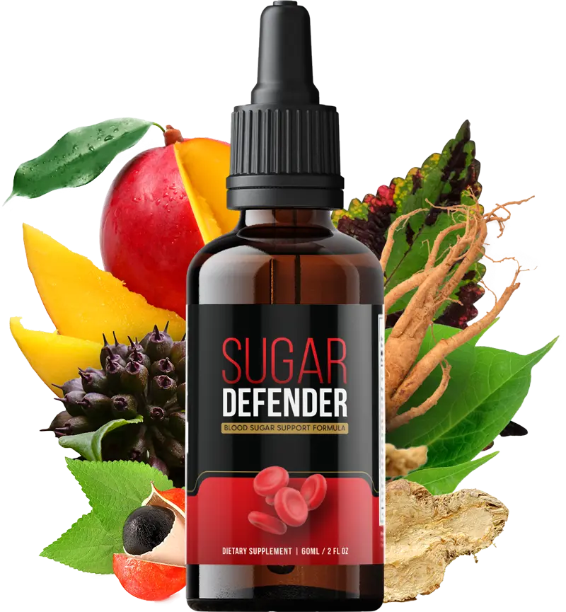 Sugar Defender bottle with natural ingredients
